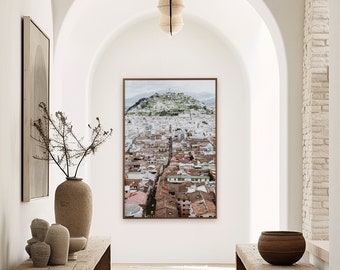 Quito Ecuador city, travel photography print by P. Deacon