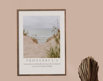 Proverbs 3:5 wall art, photography print by P. Deacon