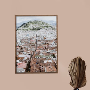 Quito Ecuador city, travel photography print by P. Deacon