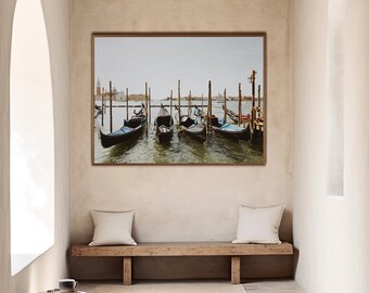 Venice Italy Gondolas, travel photography print by P. Deacon