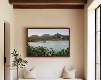 Hanalei Bay Kauai Hawaii, travel photography print by P. Deacon