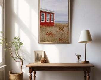 Lake Michigan in the fall, photography print by P. Deacon