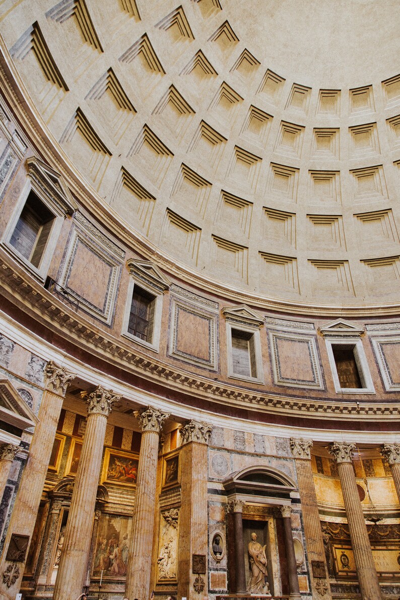 Rome Italy Pantheon, Travel Photography Print by P. Deacon - Etsy
