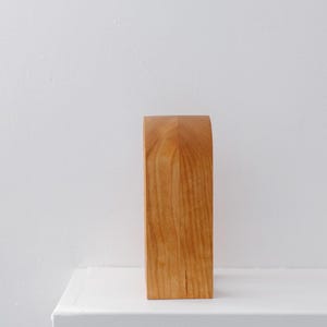 Limited Run: Cherry Wood Headphone Stand | Handmade Unique Desk Art | Minimalist Headset Holder image 7
