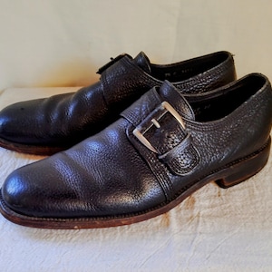 Florsheim Black Leather Buckle Shoes