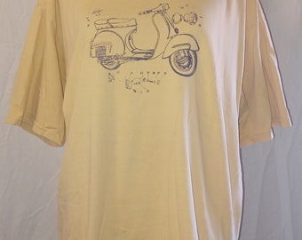 VESPA De-constructed printed t-shirt