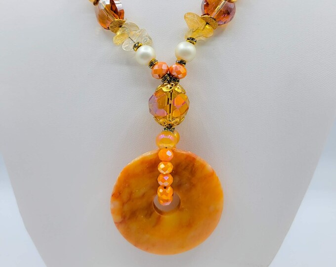 summer necklace, beach jewelry, sun-themed necklace