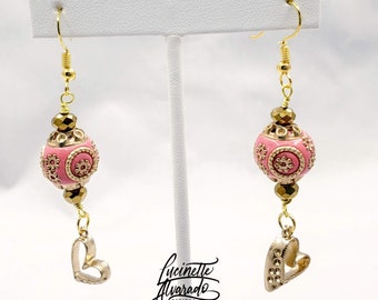 Gift for her, dangle earrings, Valentine's gift