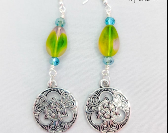 Celtic jewelry, Irish jewelry,  Irish earrings,  Celtic knot earrings