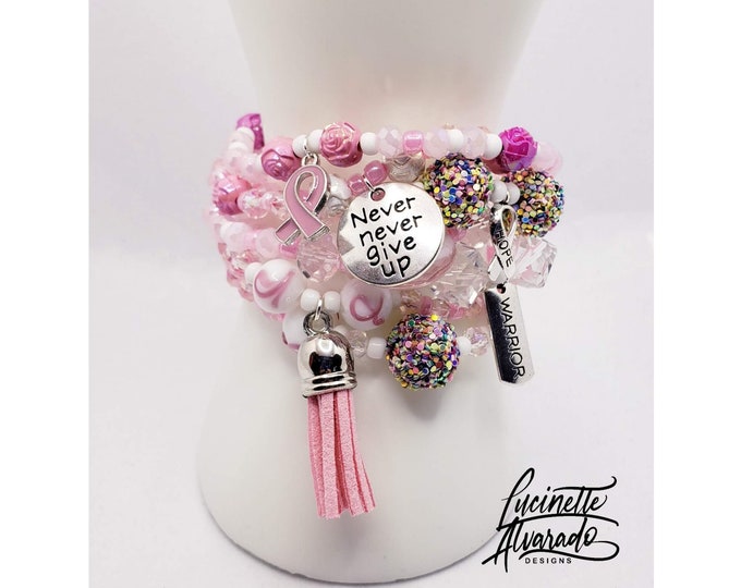 Breast Cancer Awareness jewelry, Holiday gifts, Holiday jewelry, fall jewelry