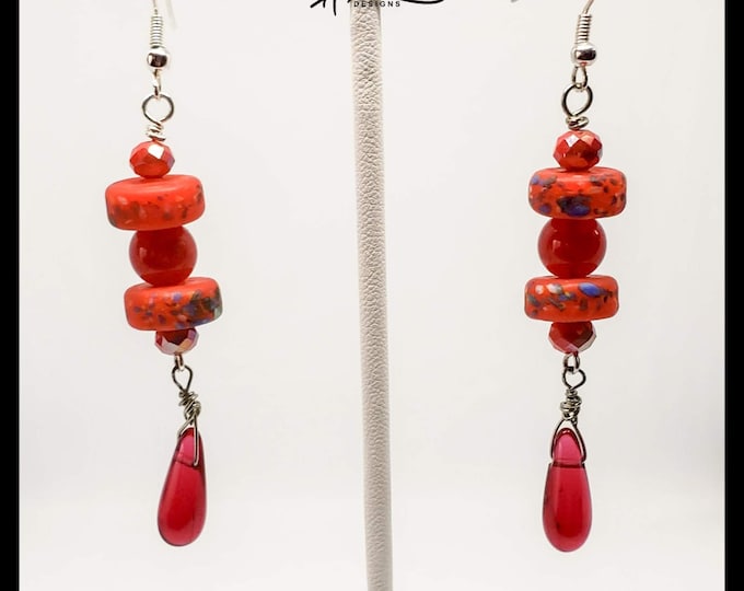 Holiday gifts, Holiday jewelry, fall jewelry, dangle earrings