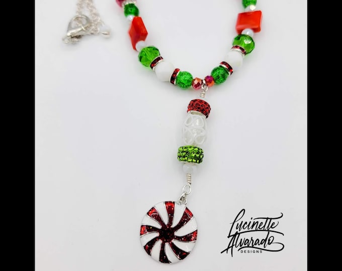 Christmas gift, Christmas jewelry, candy cane