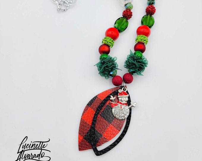 Christmas gift, Christmas jewelry, Christmas necklace