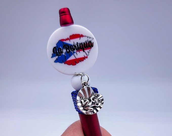 Puerto Rico Beadable pen, ballpoint pen, pen