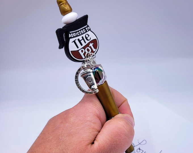 Coffee lovers Beadable pen, ballpoint pen, pen