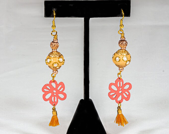 beach jewelry, summer earrings, sun-themed earrings