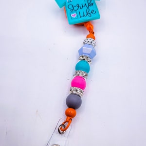 Healthcare, Medical, hospital badge reels, beaded badge reels
