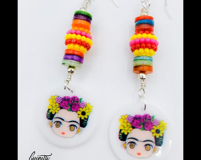 Frida Kahlo, Holiday gifts, Holiday jewelry, fall jewelry, necklace