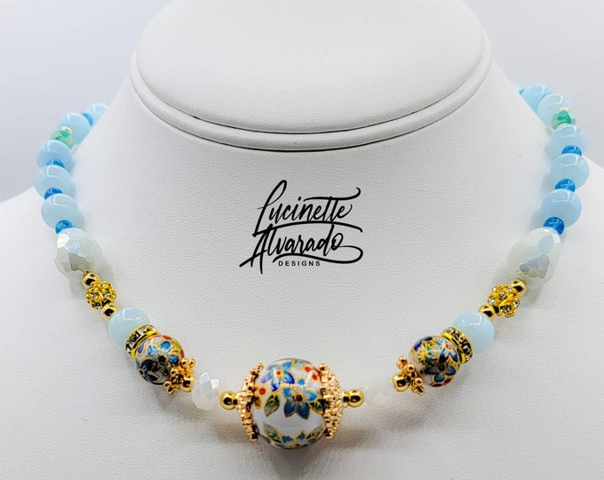 summer necklace, beach jewelry, sun-themed necklace