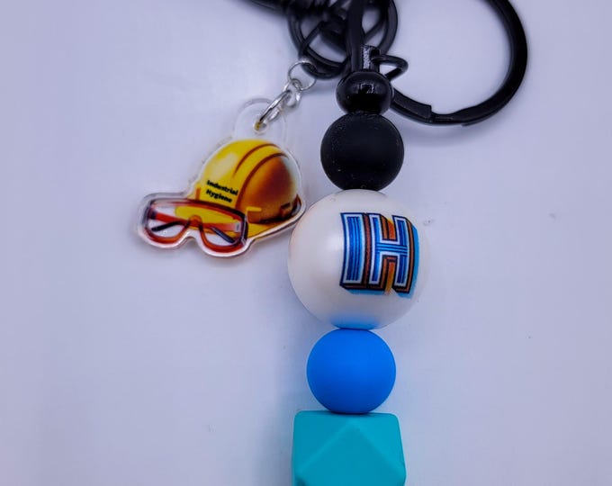 Beadable keychain, keychain, industrial htgiene