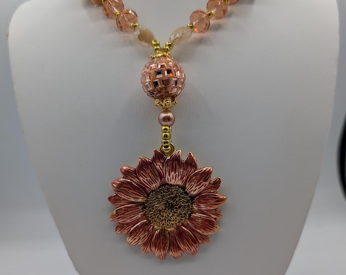 Holiday gifts, fall jewelry, sunflower, gifts for her