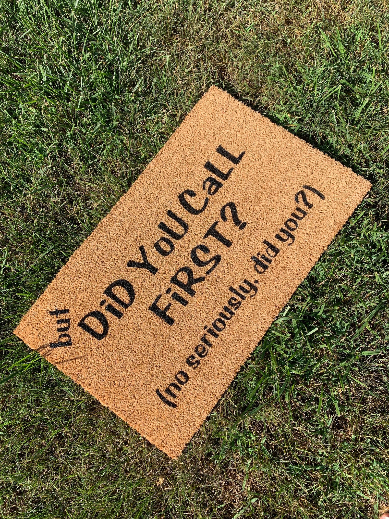 Did You Call First Doormat Etsy