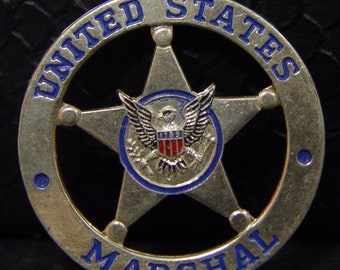 UNITED STATES MARSHAL I.T OLD WEST BADGE OBSELETE 24 Made in USA