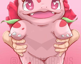 pink bulbasaur plush