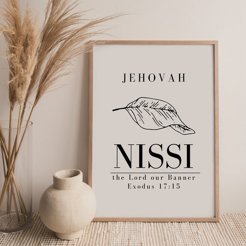 Jireh Printable Wall Art Names of God Christian Wall Art Etsy