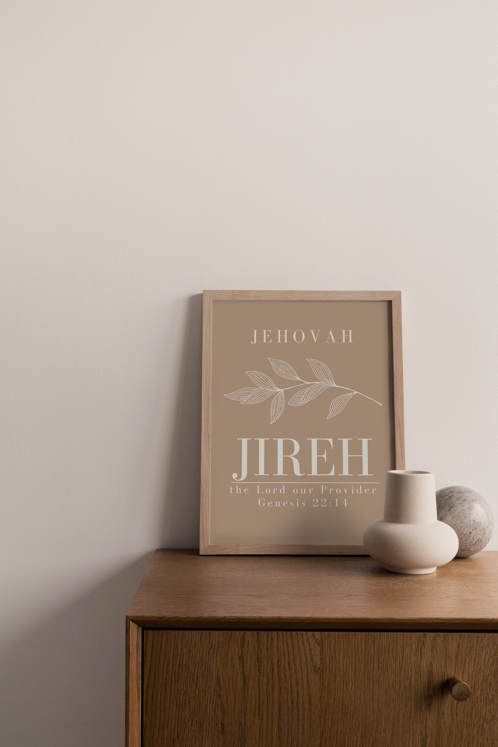 Jireh Printable Wall Art, Names of God, Christian Wall Art, Bible Verse