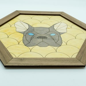 Geometric French Bulldog Barn Quilt SVG File Laser Cut File image 2