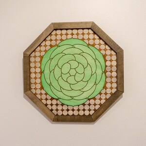 Geometric Succulent Hexagon Minimalist Laser Cut File - SVG Only - Hens and Chicks