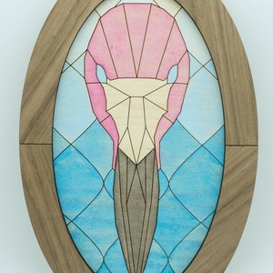 Geometric Flamingo Barn Quilt - SVG File - Laser Cut File