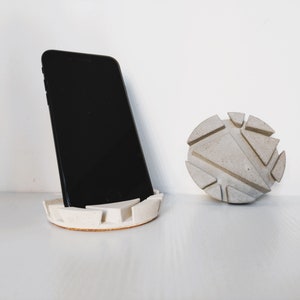 MOBIELE TELEFOONHOUDER, telefoonstandaard, betondecor, telefoonkaarthouder, mobiel display esthetisch bureaudecor potloodhouder telefoonstandaard
