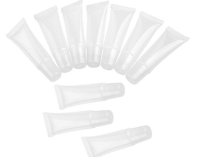 Clear Empty Lip Gloss Squeeze Tubes / Containers 10 ML Etsy