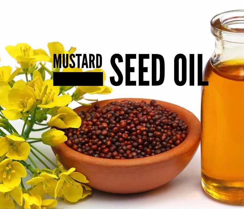 Mustard Seed Oil 100 Pure and Organic Virgin Cold Etsy