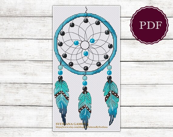 Dream catcher Cross stitch pattern PDF Instant Download | Etsy