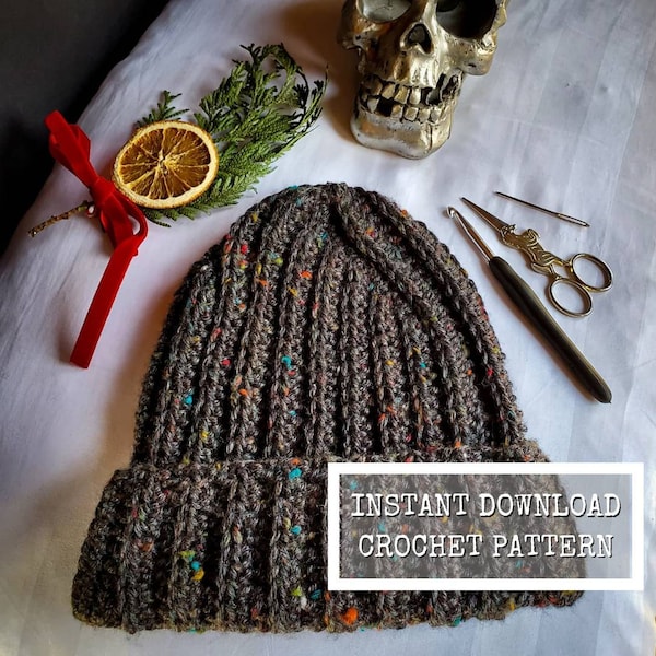 Crochet Pattern // The Stonington Fisherman Beanie Crochet Pattern // PDF DOWNLOAD ONLY