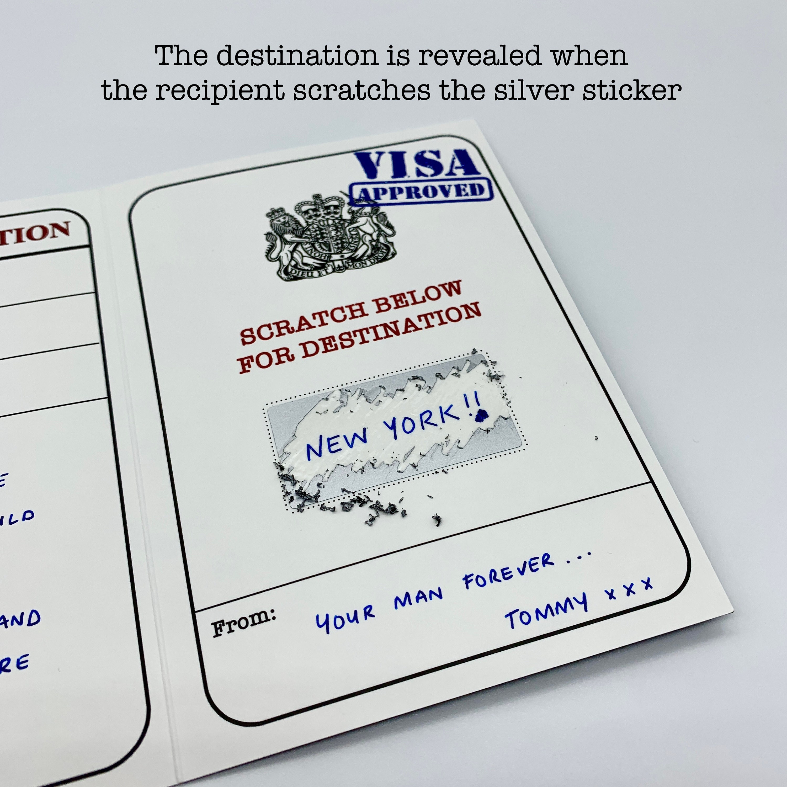 Carte Cadeau Passeport DIY Avec Grattoir – Pour Annoncer Un Voyage Surprise (Saint-Valentin, Anniversaire) - 7