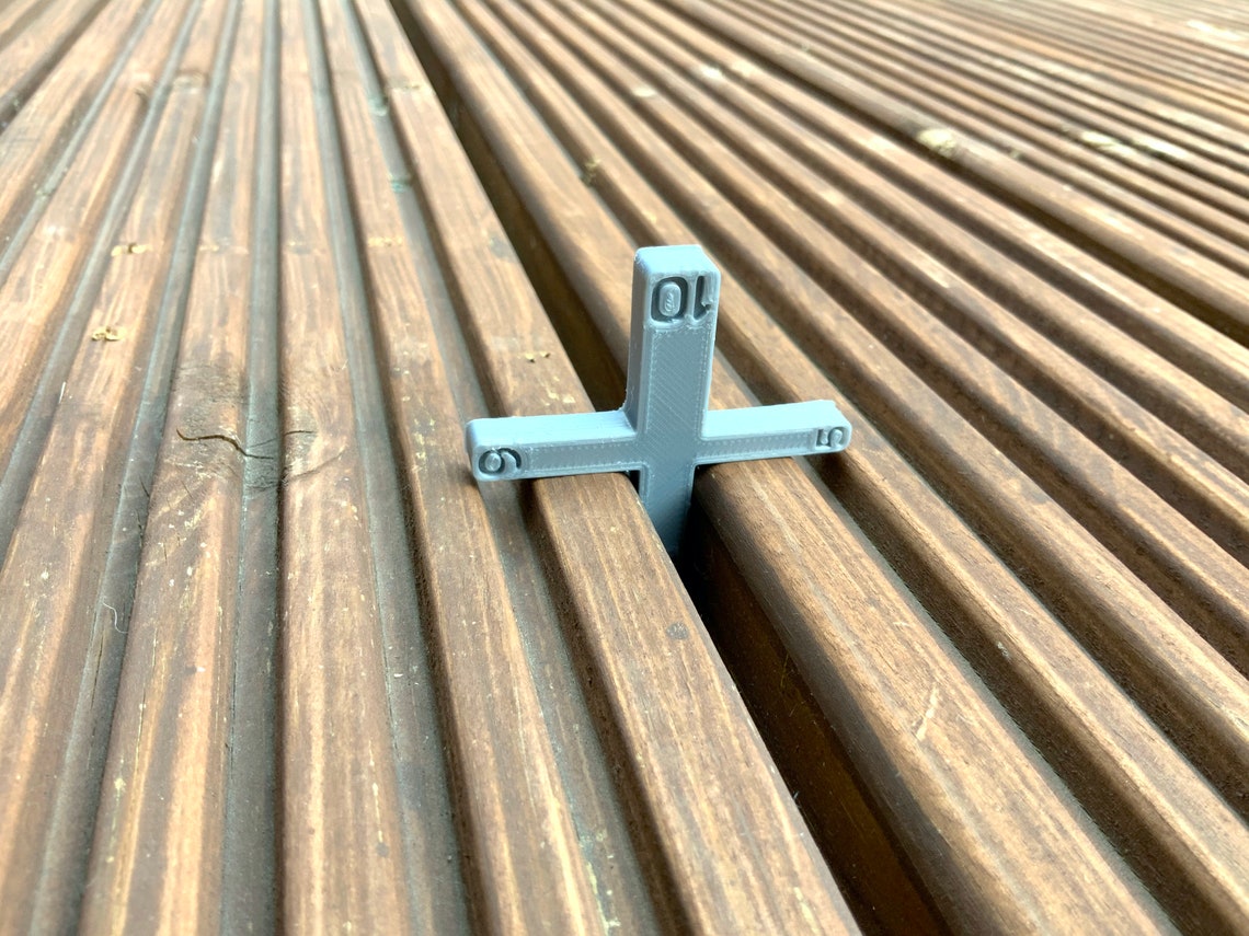 3D Printed Decking Spacers. 4 Sizes in 1 5 6 8 or 10mm. Etsy