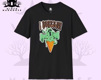 Ghost Ice Cream T-Shirt: Mint Chip Ghostly Tee - Unisex Summer Top