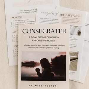 Christian Fasting Journal for Women | 3-Day Devotional PDF | Printable Bible Study | Digital Faith Guide