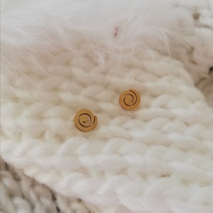 Small Snail Earrings, Gold Snail, Minimalist Earrings, Snail Stud Earrings, Birthday Gift