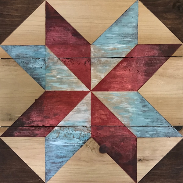 Wood Wall Art Barn Quilt Etsy