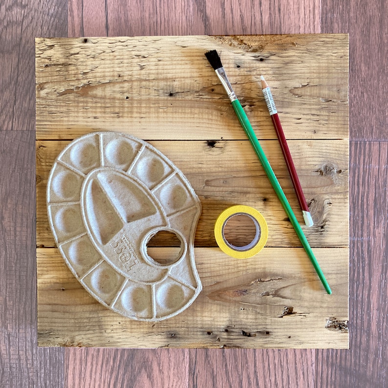 Barn Quilt Painting Kit With Reclaimed Barn Wood FADED STAR Etsy