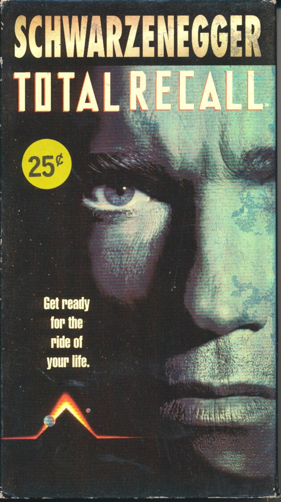 Total Recall. VHS. Schwarzenegger. Etsy
