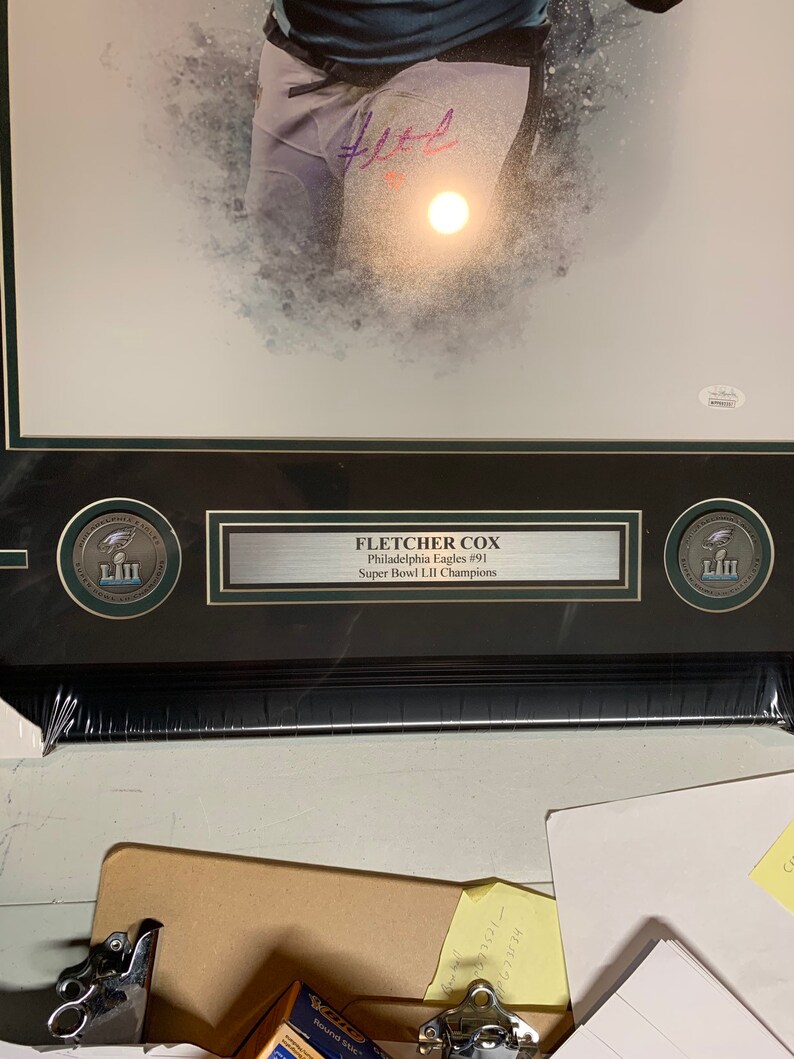 Fletcher Cox Autograph Signed Eagles Spotlight 16x20 Photo Etsy