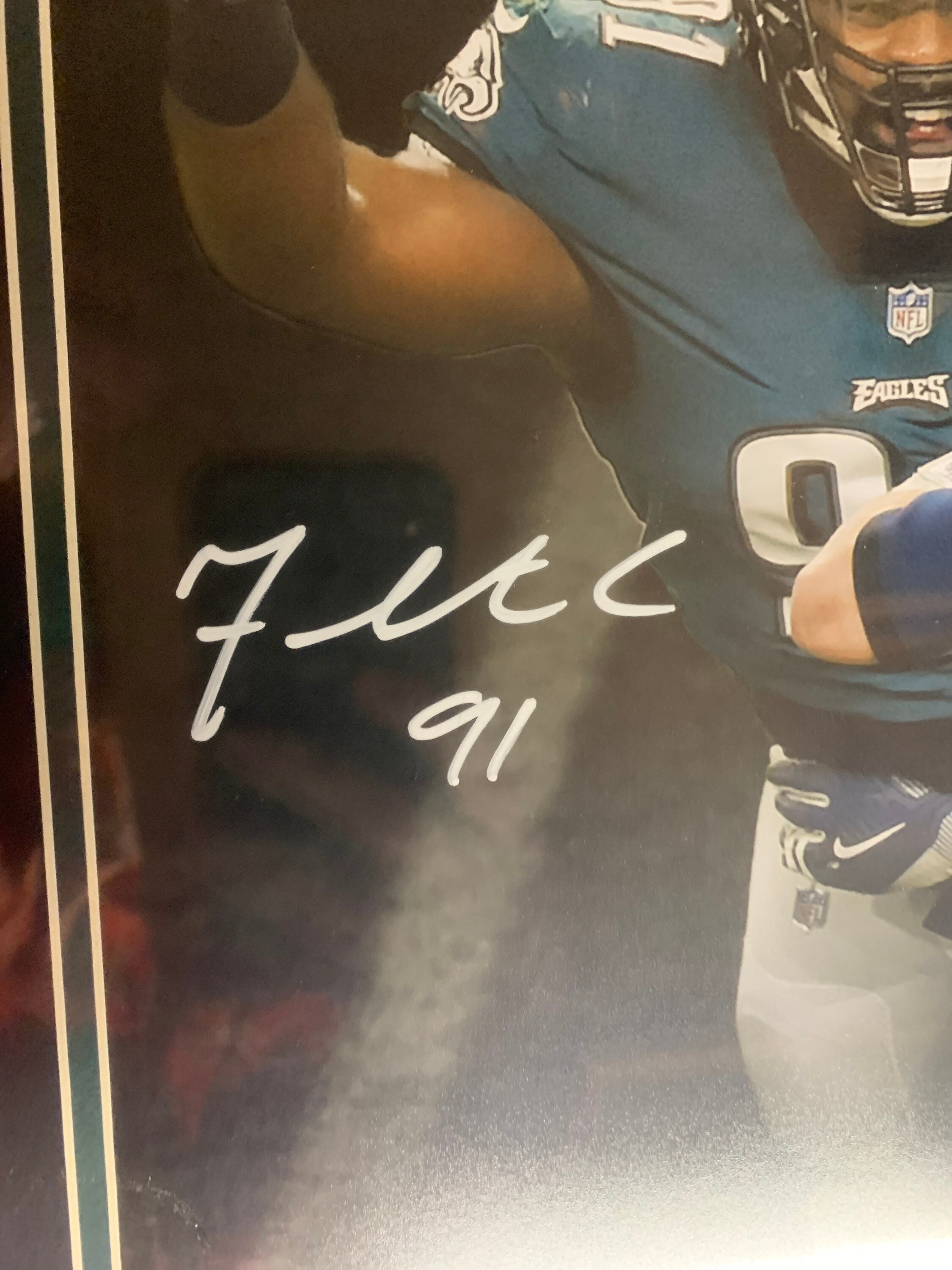 Fletcher Cox Autograph Signed Eagles Super Bowl LII 16x20 Foto Etsy
