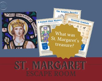 Escape Room for Kids | Printable Kit | St Margaret of Scotland | Kids Puzzle | Family Game Night | Sunday School | Catholic Game for kids