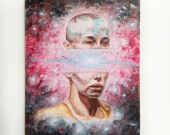 Woman - Acrylic Portrait on Canvas